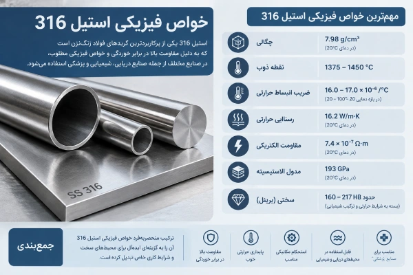 خواص مکانیکی استیل 316