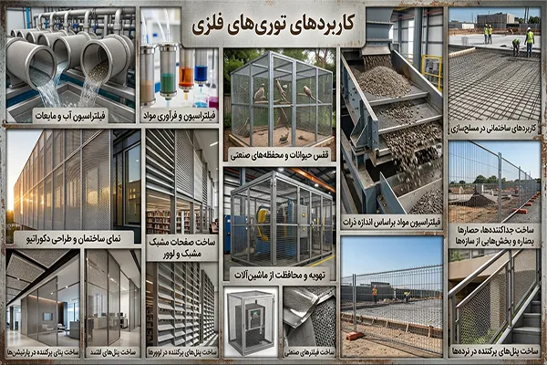 کاربرد توری های فلزی